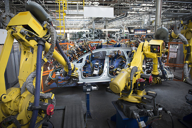 汽車自動焊接機器人