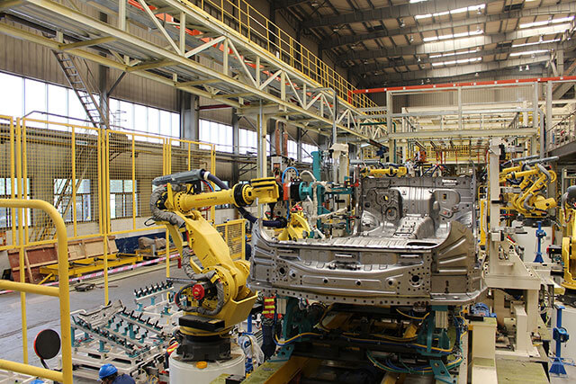 汽車底盤自動裝配生產(chǎn)線