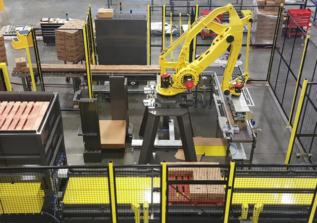 紙箱碼垛上下料機(jī)器人