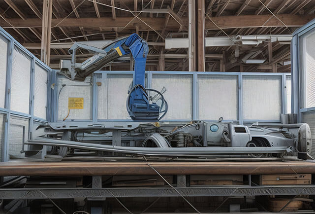 汽車前側(cè)圍激光焊接工作站